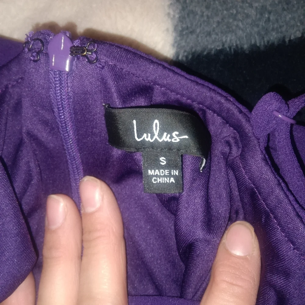 LULUS feeling flattered purple bodycon dress